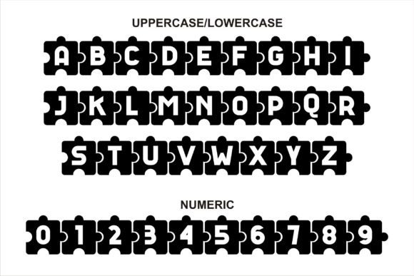 Autism Puzzle Font - Preview 4