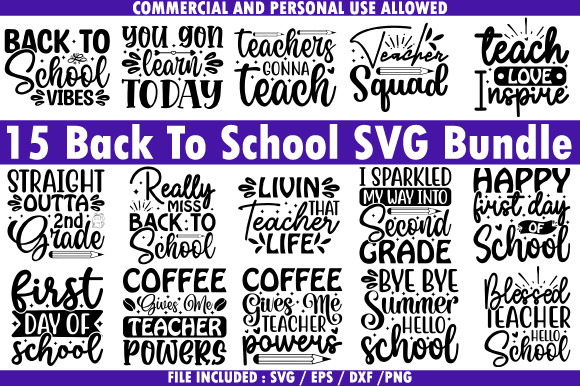 Back to School SVG Bundle Graphic by Dixie Rose2004 · Creative Fabrica