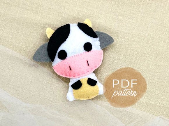 Little Cowwie Moo Felt Sewing Pattern