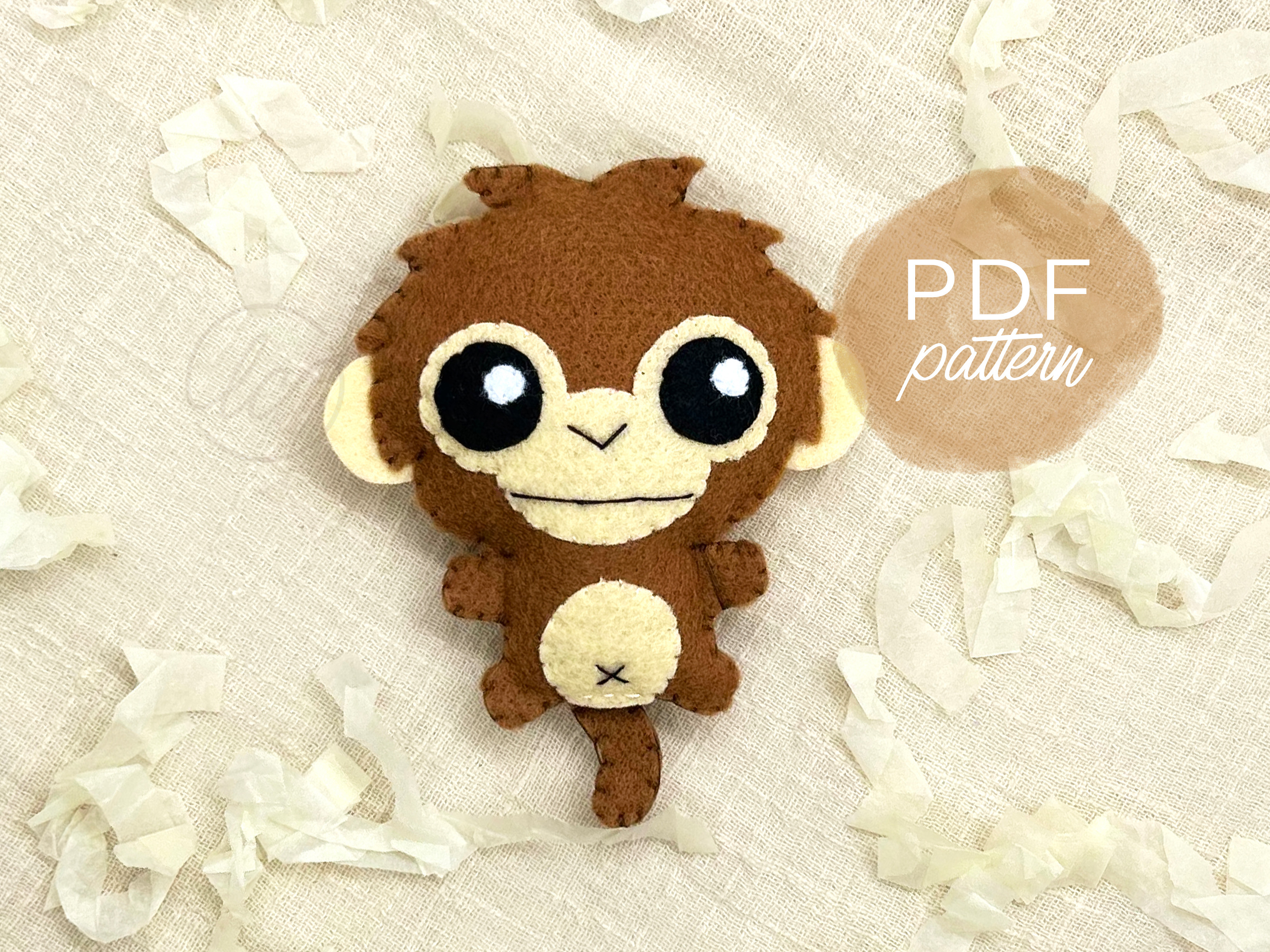 Little Monchie Felt Sewing Pattern