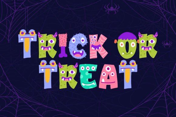 Monster Ground Font PNG with transparent background - Preview 1