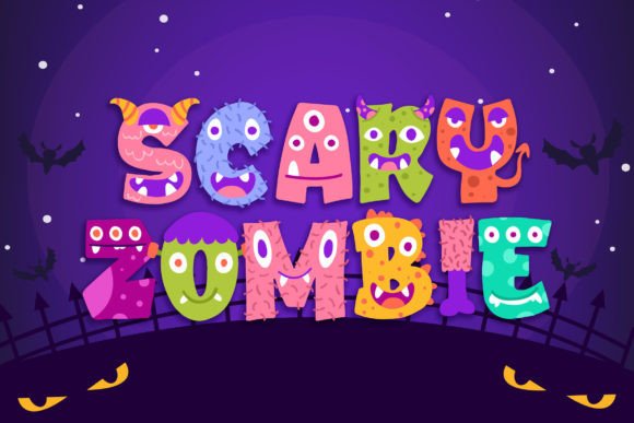 Monster Ground Font PNG with transparent background - Preview 2