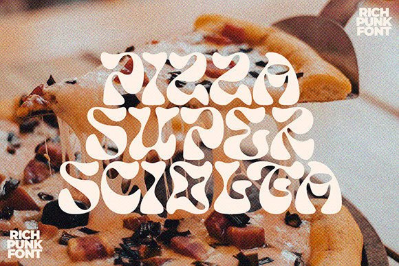 Rich Punk Font PNG with transparent background - Preview 3