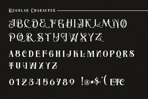 Serath Font PNG with transparent background - Preview 4