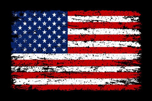 American Distressed Flag Design Grafika Projekty Koszulek Przez Crafts Station