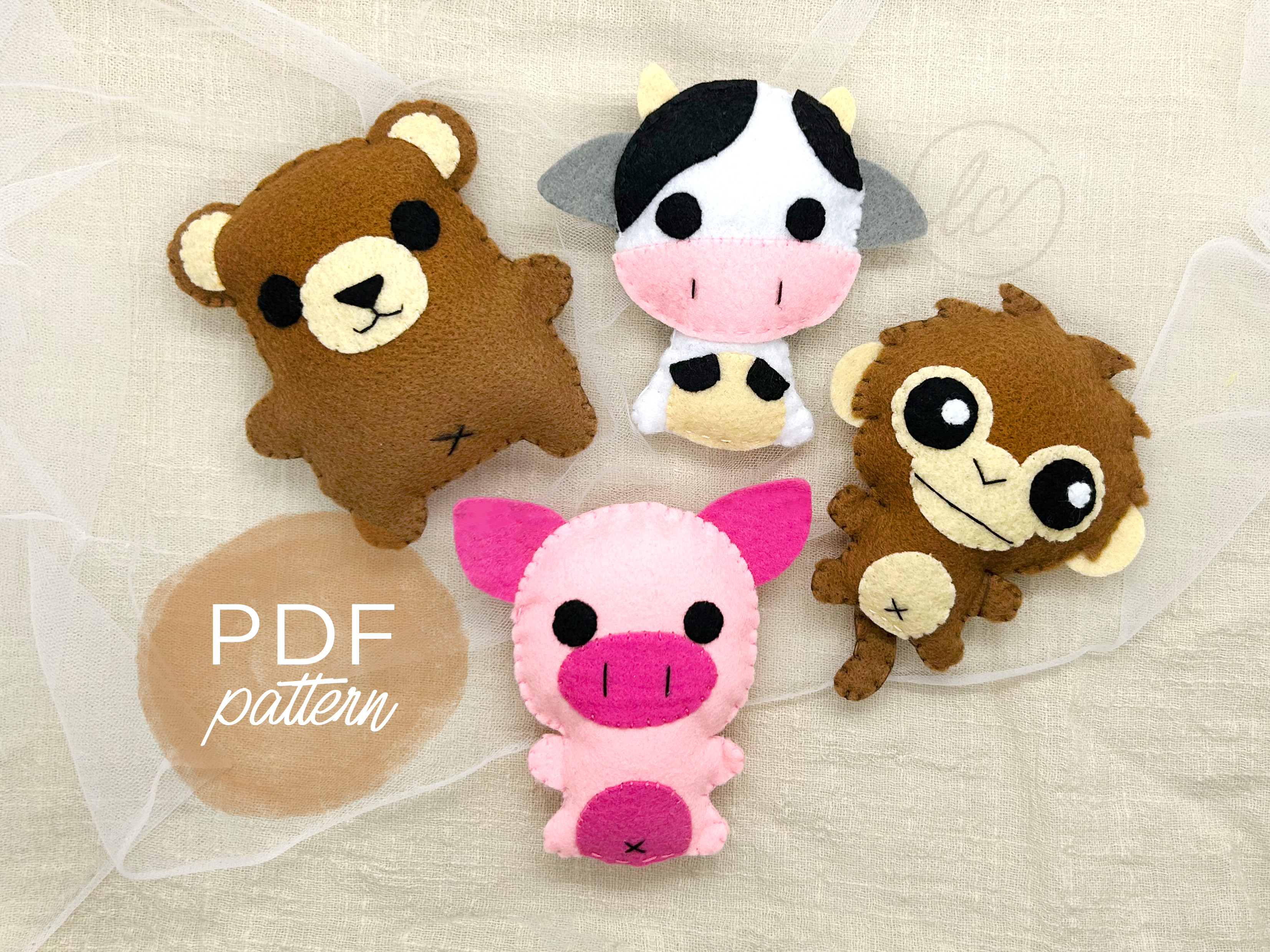 Animal 2.0 Bundles Felt Sewing Pattern