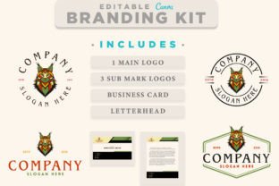 Canva Logo Cute Cat Digital Template