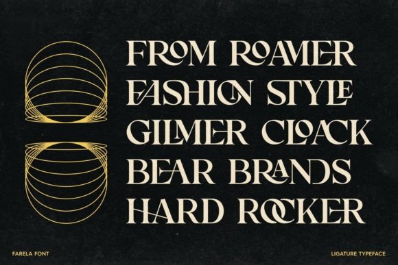 Farela Font PNG with transparent background - Preview 1