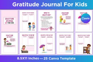 Gratitude Journal for Kids Canva Graphic by SM INTERIOR · Creative Fabrica