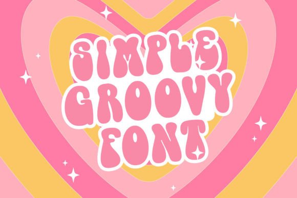 Lovely Groovy Font PNG with transparent background - Preview 4