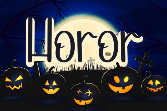 Scary Font PNG with transparent background - Preview 3