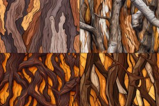 20 Seamless Tree Bark Patterns Graphic by NordicDesign · Creative Fabrica