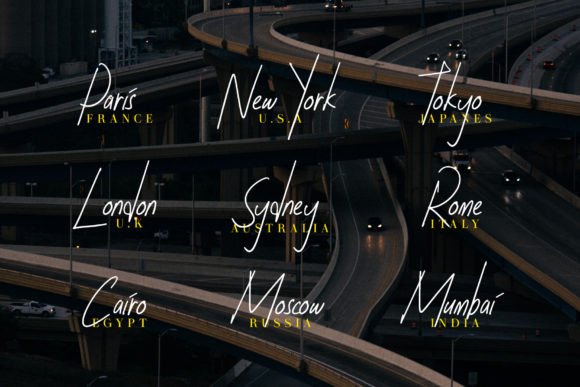 Amandave Signature Font - Preview 2