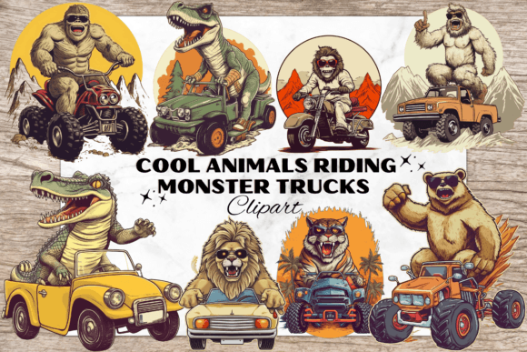 Animals Riding Monster Trucks