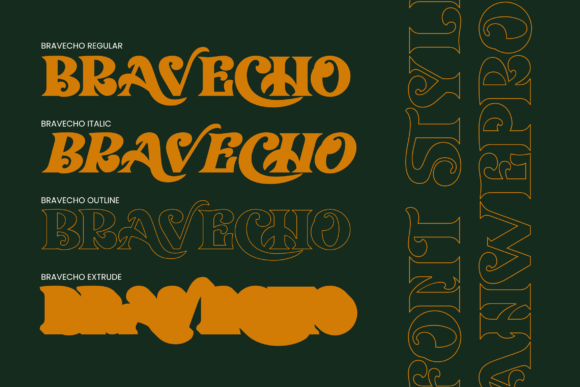 Bravecho Font - Preview 4