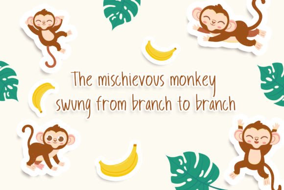Funky Monkey Font - Preview 6