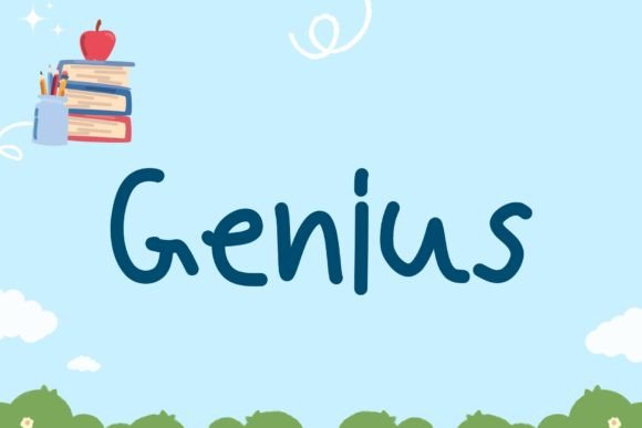 Genius Font - Preview 4