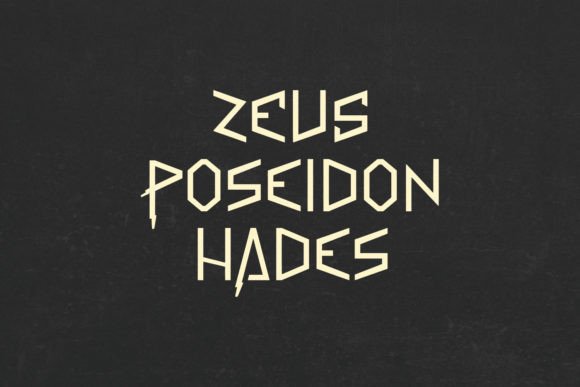 Greek Myth Font PNG with transparent background - Preview 3