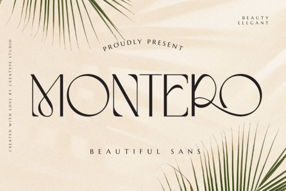Montero font