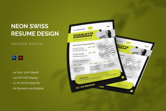 Neon Swiss - Resume Template