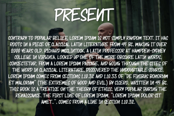 Pencak Font PNG with transparent background - Preview 2
