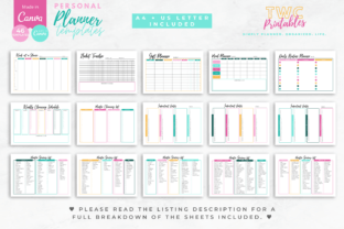 Personal Planner Canva Templates Graphic by TWCprintables · Creative ...