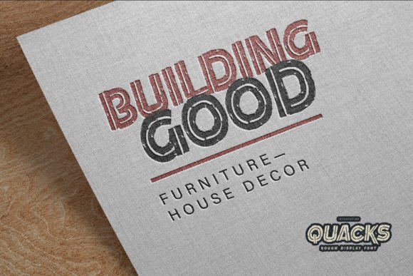Quacks Font PNG with transparent background - Preview 4