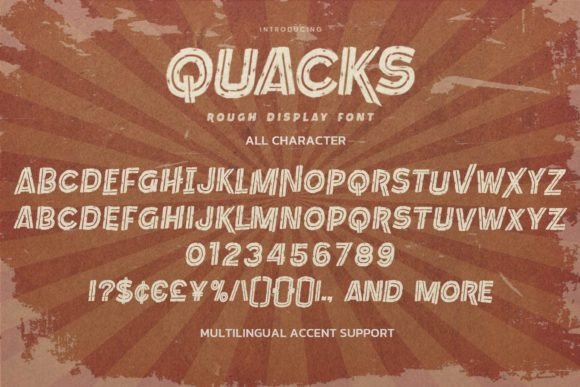 Quacks Font PNG with transparent background - Preview 5