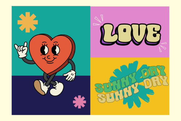 Retro Oasis Font PNG with transparent background - Preview 5