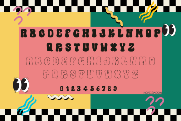 Retro Oasis Font PNG with transparent background - Preview 6