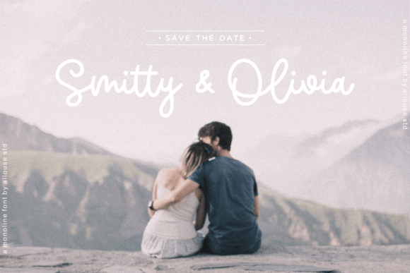 Ruseline Font font preview - 3