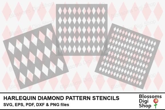 Harlequin Diamond Pattern Stencils