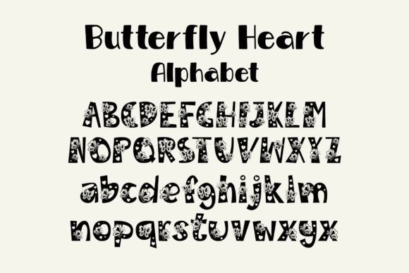 Butterfly Heart Font - Preview 4