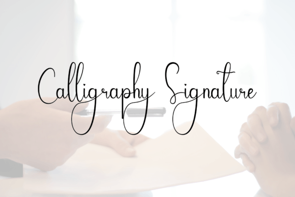 Calligraphy Font - Preview 1