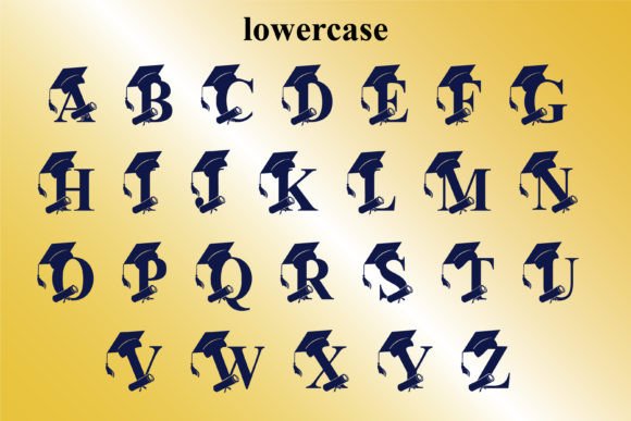 Graduation Monogram Font - Preview 5