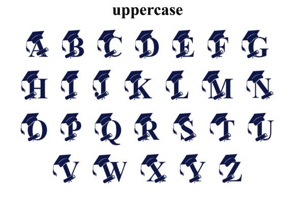 Graduation Monogram Font - Preview 4
