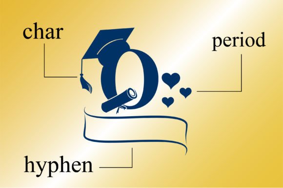 Graduation Monogram Font - Preview 1