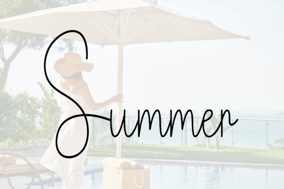 Holiday Resort Font PNG with transparent background - Preview 1