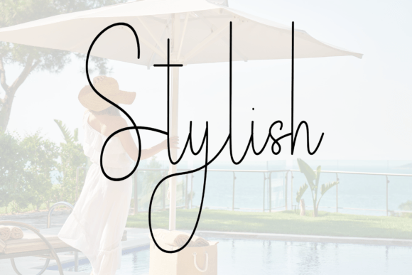 Holiday Resort Font PNG with transparent background - Preview 2