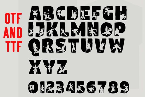 Ninja Font PNG with transparent background - Preview 1