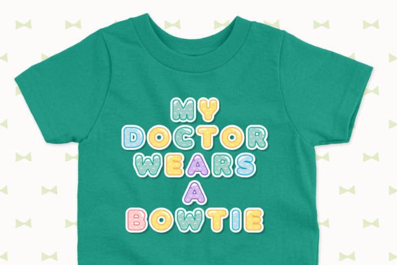 Pastel Bow Font PNG with transparent background - Preview 3