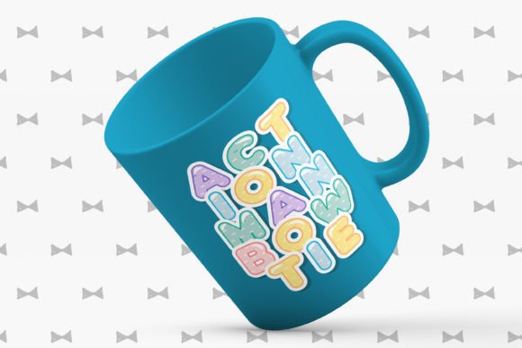 Pastel Bow Font PNG with transparent background - Preview 4