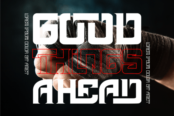 Power Unique Font PNG with transparent background - Preview 1