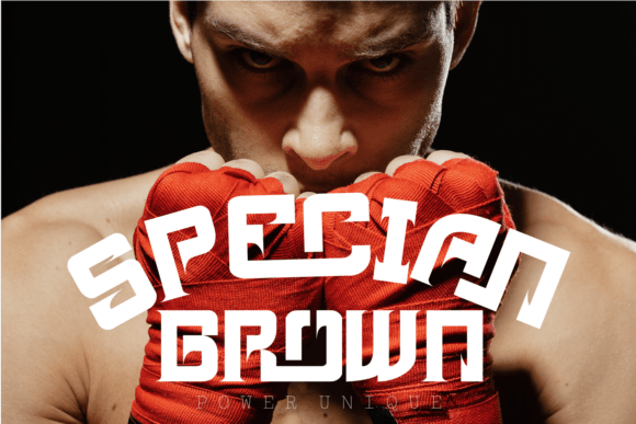 Power Unique Font PNG with transparent background - Preview 3