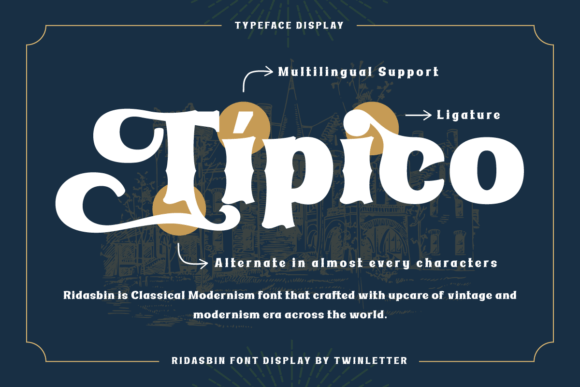 Ridasbin Font PNG with transparent background - Preview 1