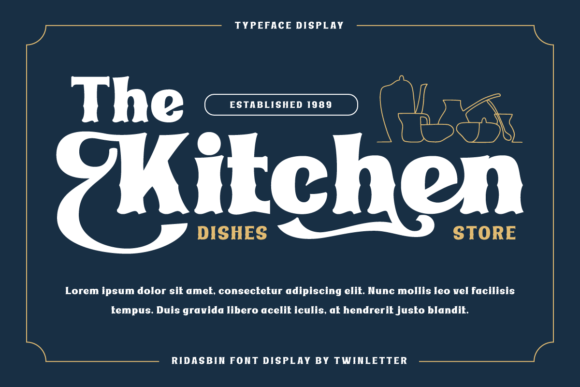 Ridasbin Font PNG with transparent background - Preview 5