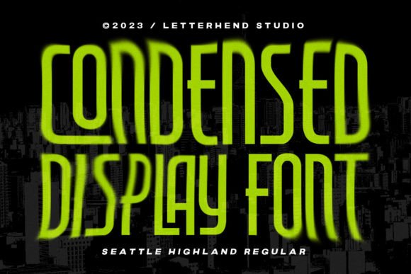 Seattle Highland Font font preview - 6