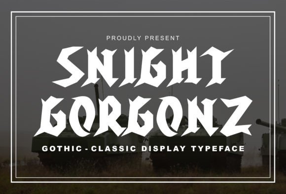Snight Gorgonz Font font preview - 5