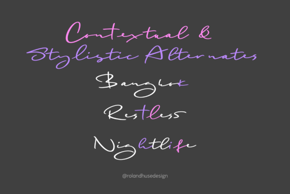 Bangkok Restless Font - Preview 1