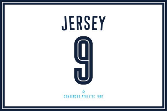 Jersey Font PNG with transparent background - Preview 4